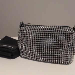 Alexander Wang Silver Crystal Clutch